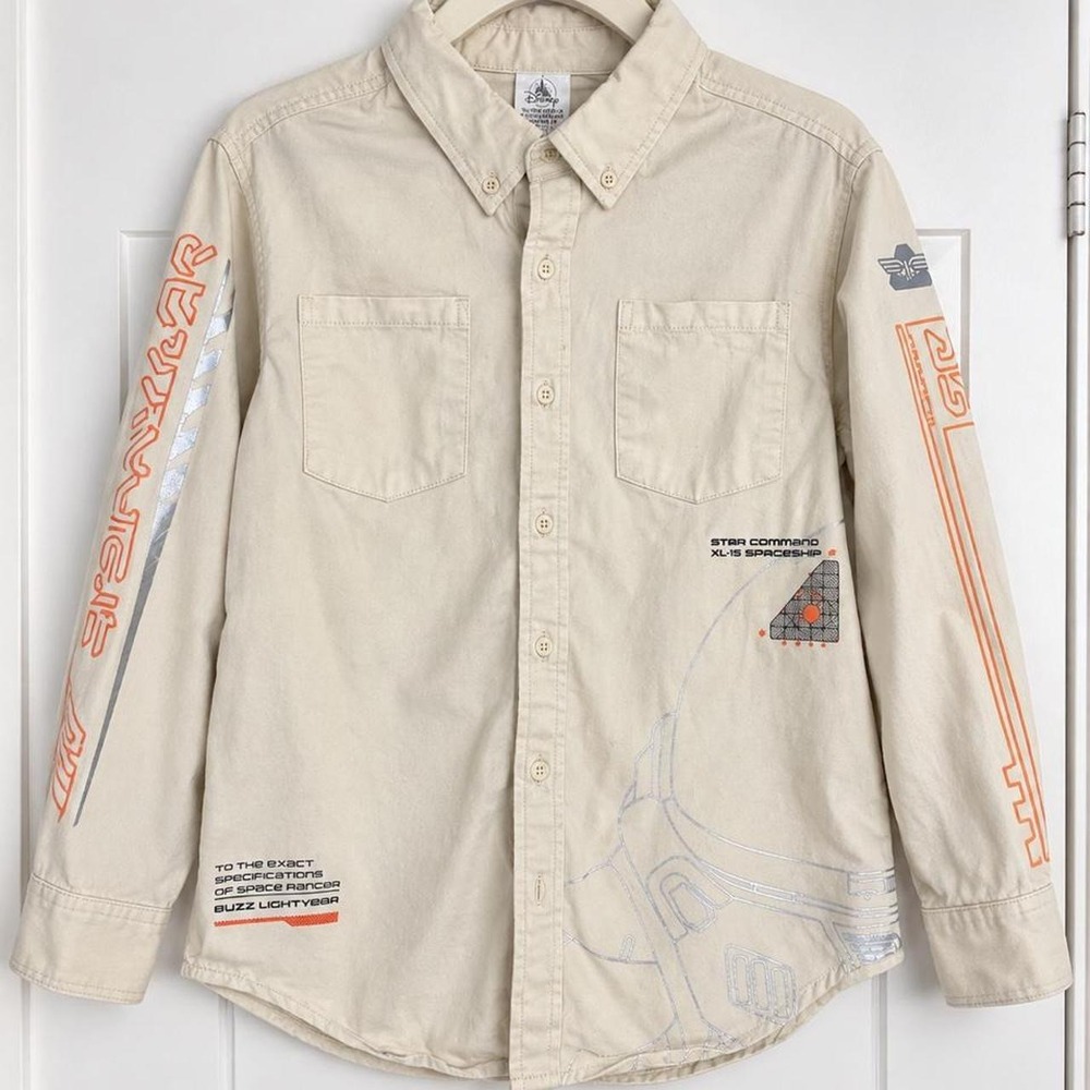 Disney Pixar Lightyear Star Command XL-15 Button-Down — Youth 11/12